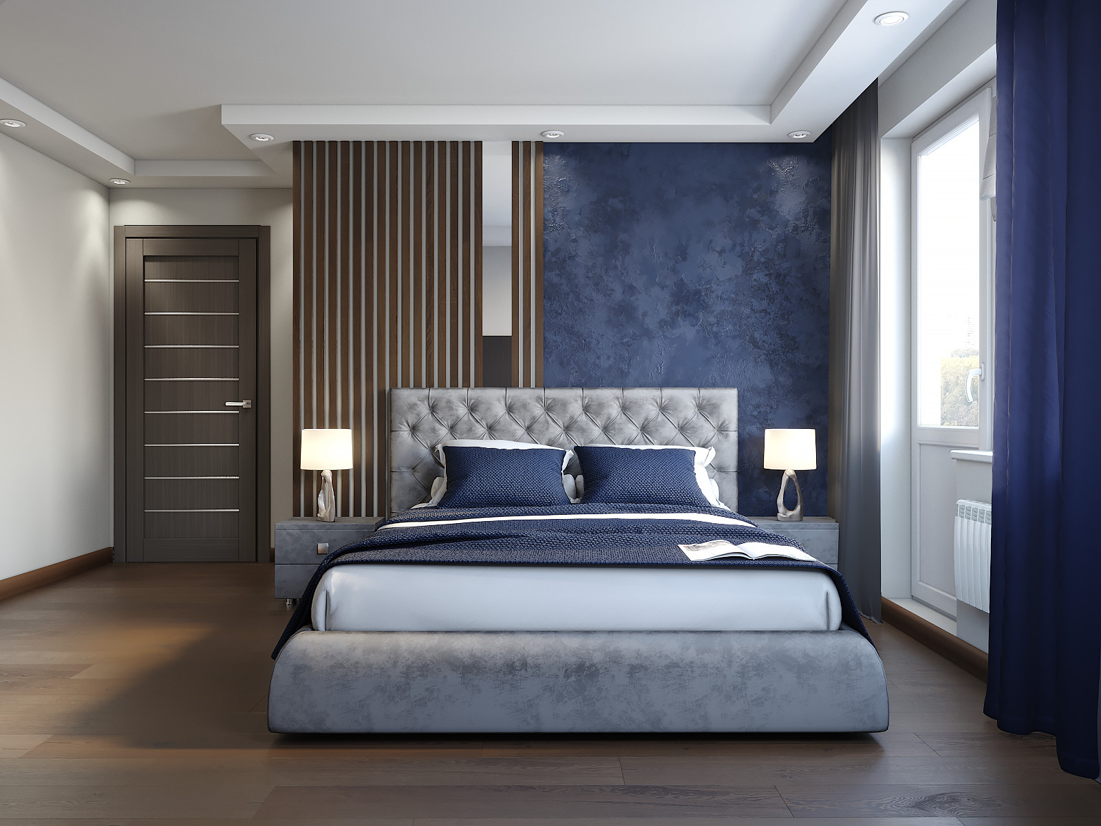 Дизайн проект спальни в ЖК на Вербной