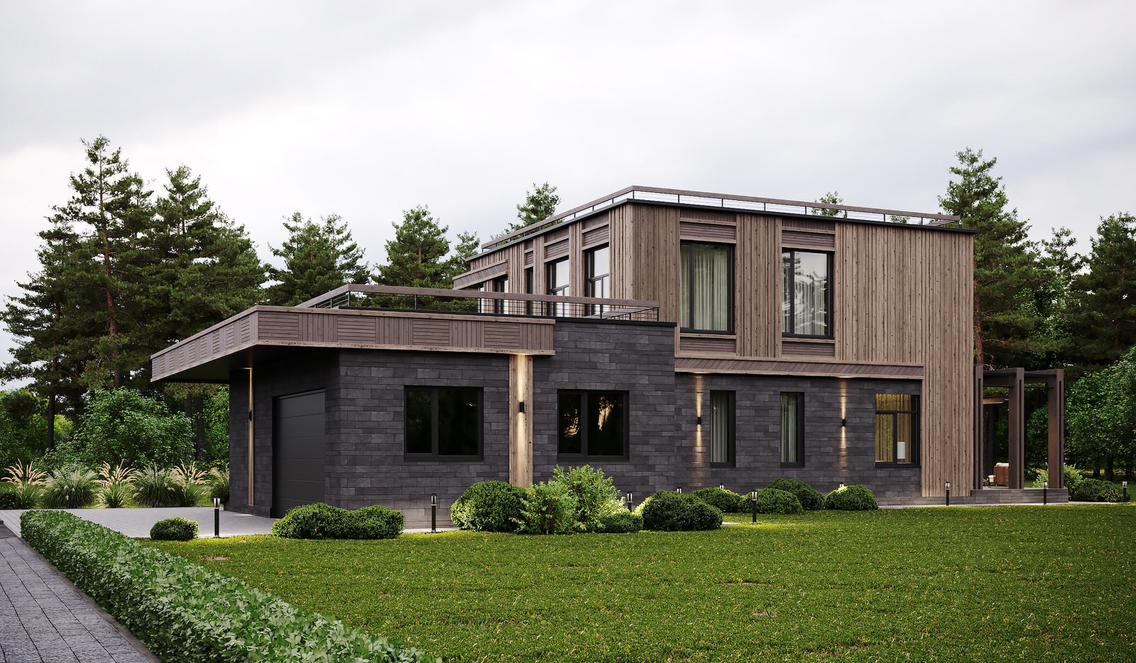 Современный коттедж в скандинавском стиле