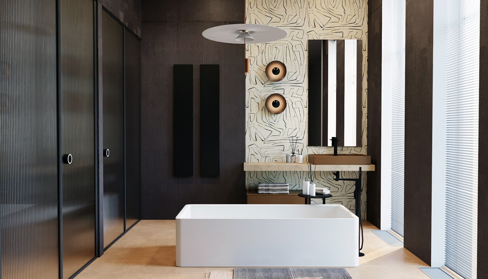 Обложка проекта: Дизайн ванной комнаты в загородном доме во Владимирской области