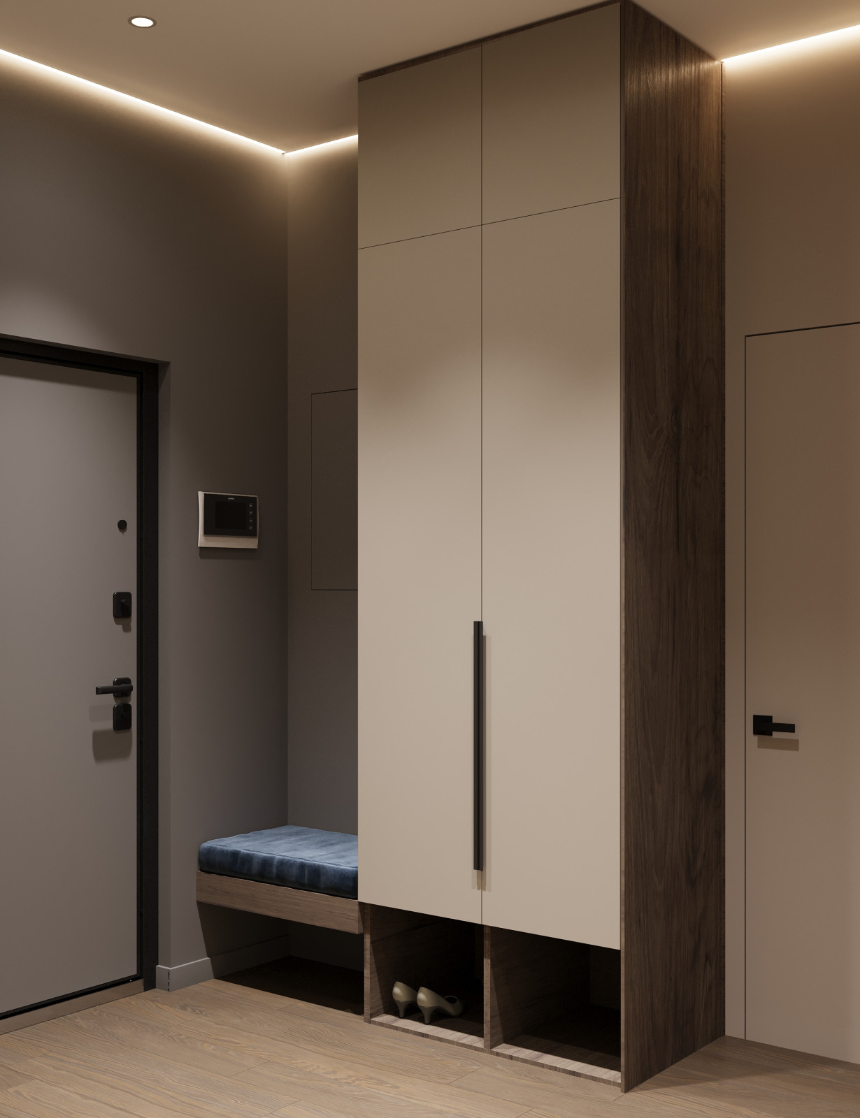 Обложка проекта: Дизайн 2-комнатной квартиры в ЖК Лермонтовский 54