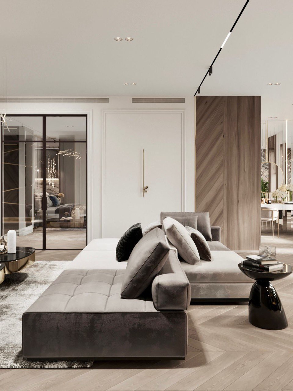 Гармония контрастов в городской квартире