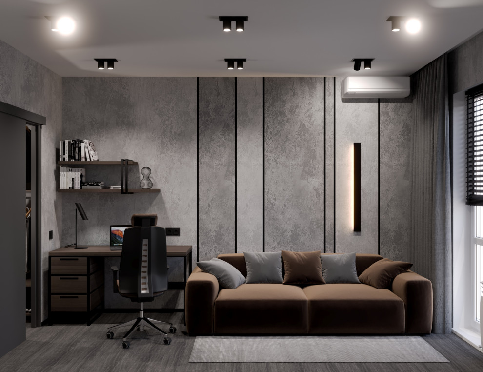 Дизайн проект квартиры в силе брутализм