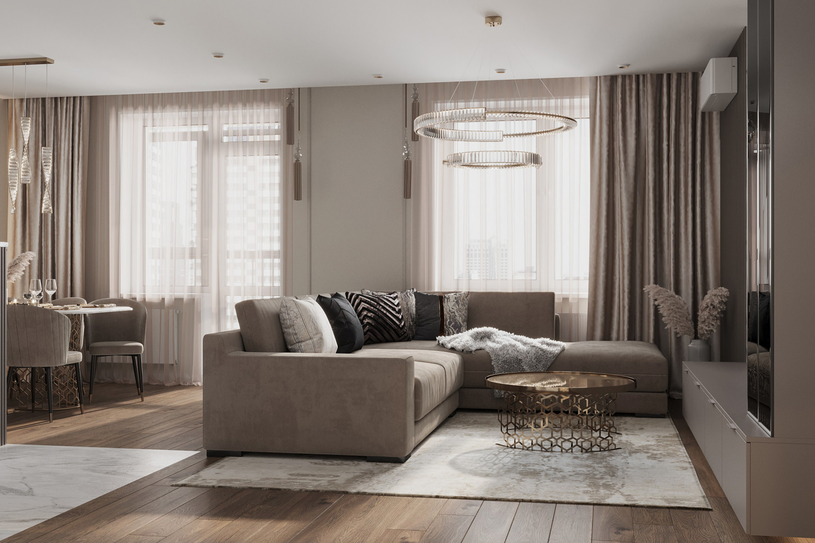 Дизайн двухкомнатной квартиры Парк 17