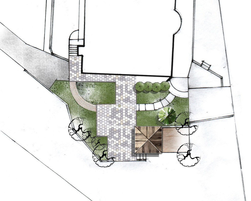 Обложка проекта: частичная реконструкция   территории жилого дома