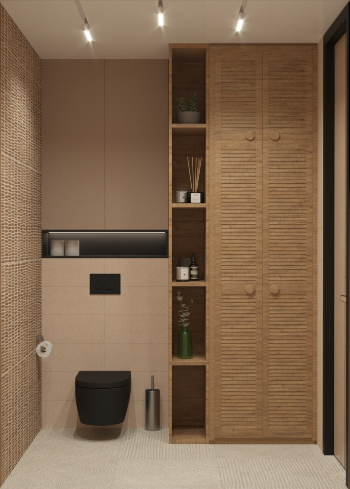 Обложка проекта: Проект санузла в стиле этно/ваби-саби