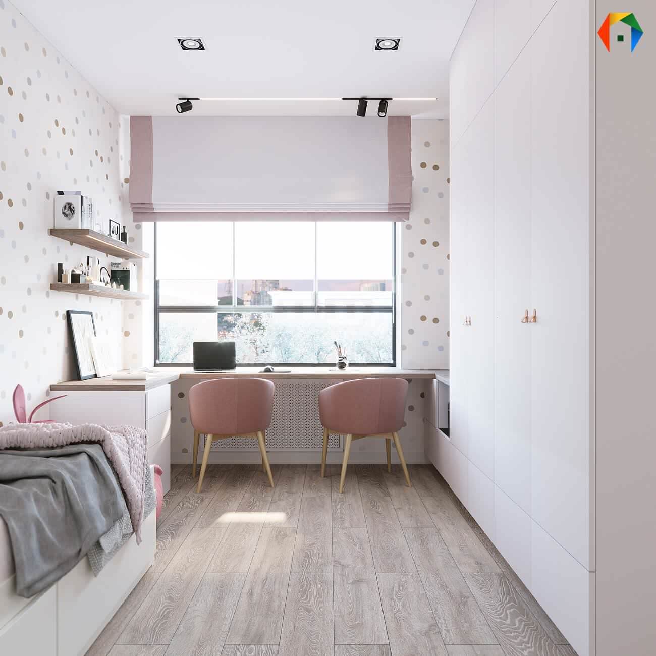 Серебрякова. Дизайн проект 2-х комнатной квартиры в новостройке