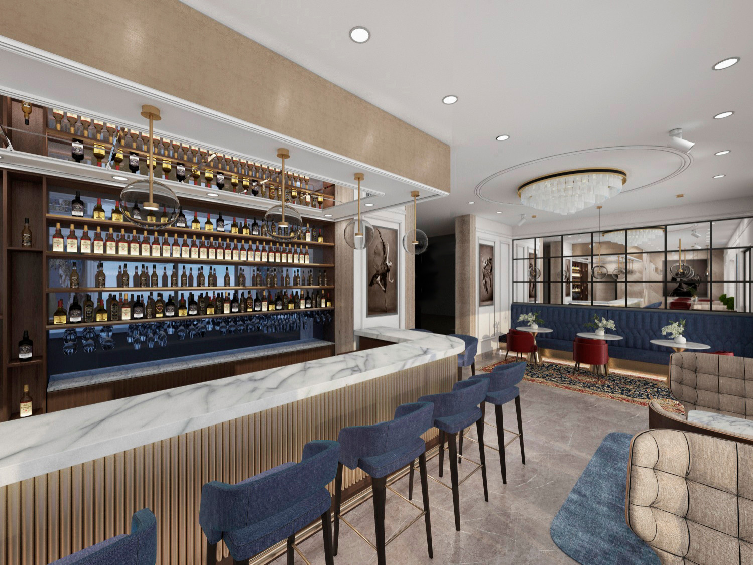 Лобби-бар для отеля Radisson Blu в Египте