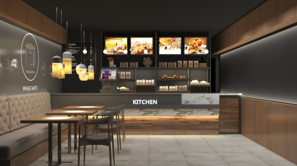 Обложка проекта: Проект "New York Sand" - Кафе в современном стиле