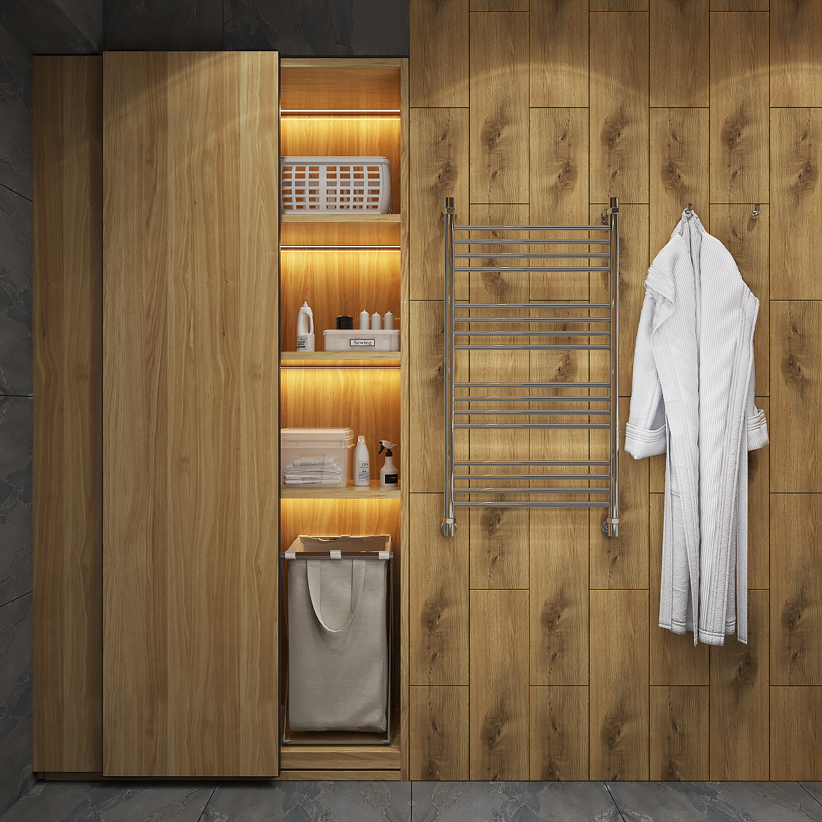 Двухкомнатная квартира с гостиной-холлом