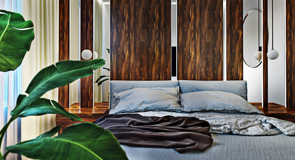 Дизайн квартиры в современном стиле в жилом квартале бизнес-класса «1147»