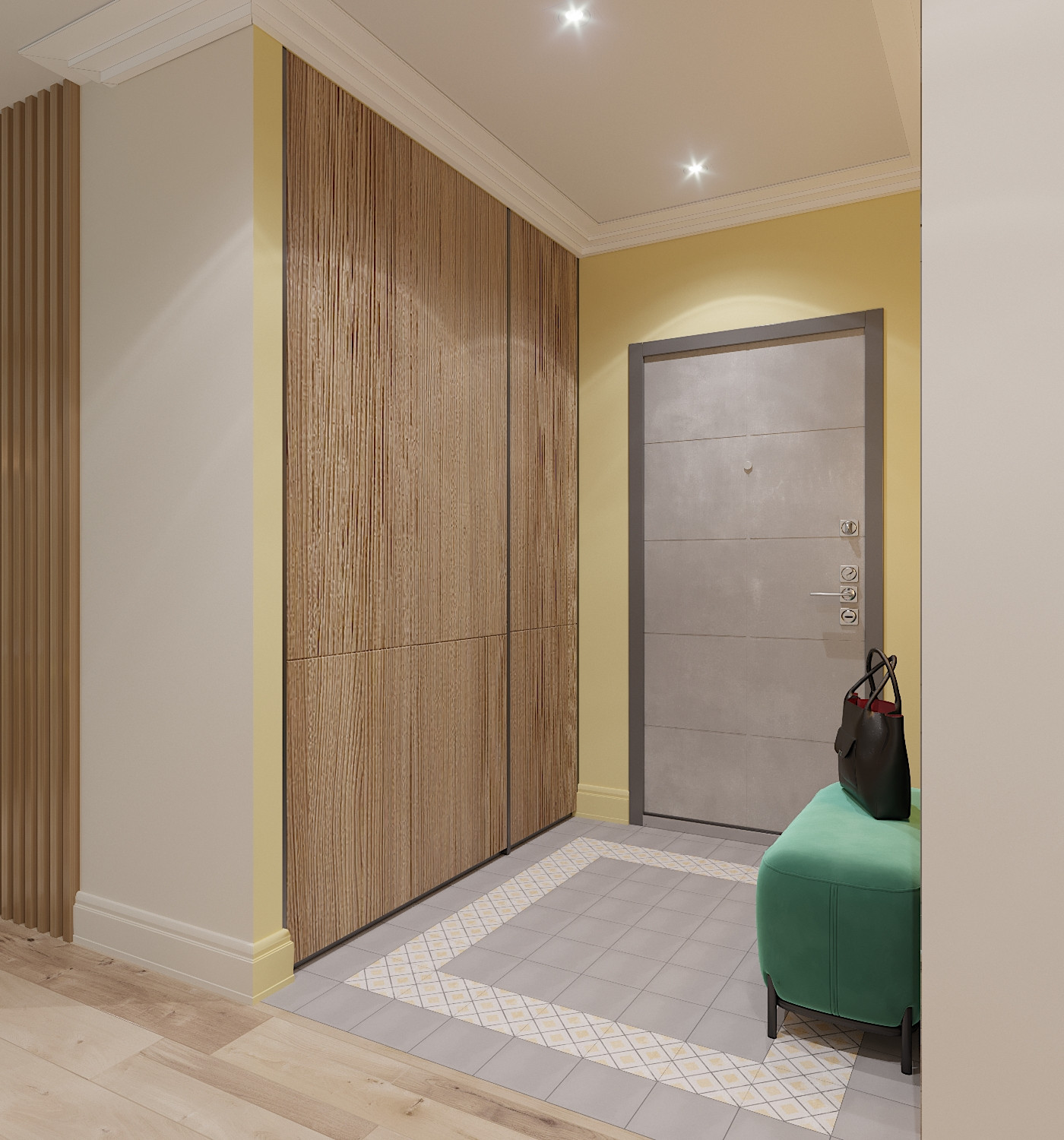 Яркая квартира для дождливого города