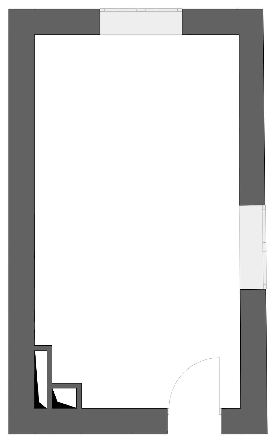 Поиск планировки: Апартаменты 17 кв.м — 4 плана и финал