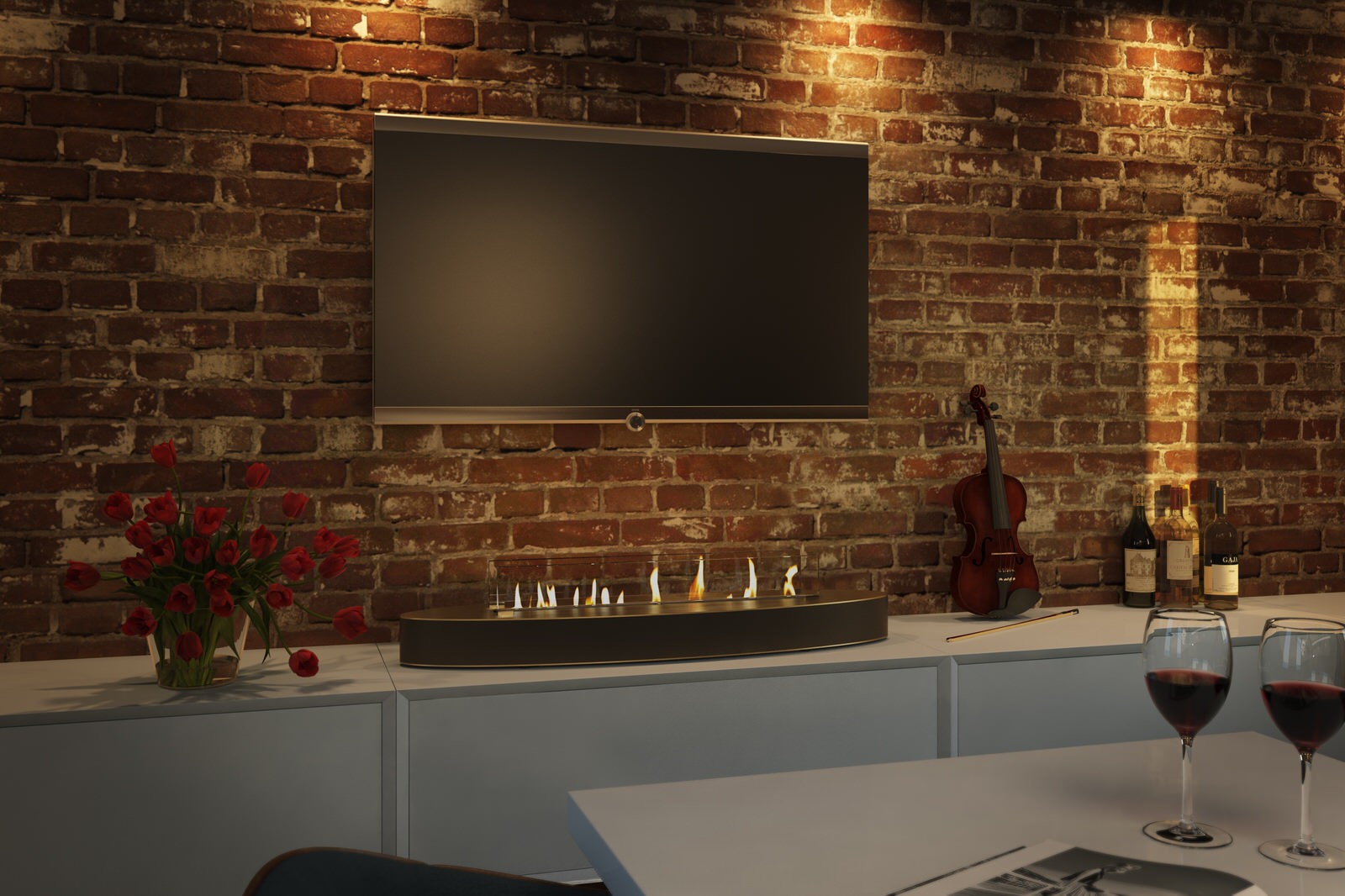 Биокамин Denver Ellipse AUTOMATIC FIRE