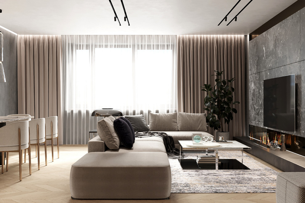 Интерьер квартиры г. Самара "Евроквартал" 180м2