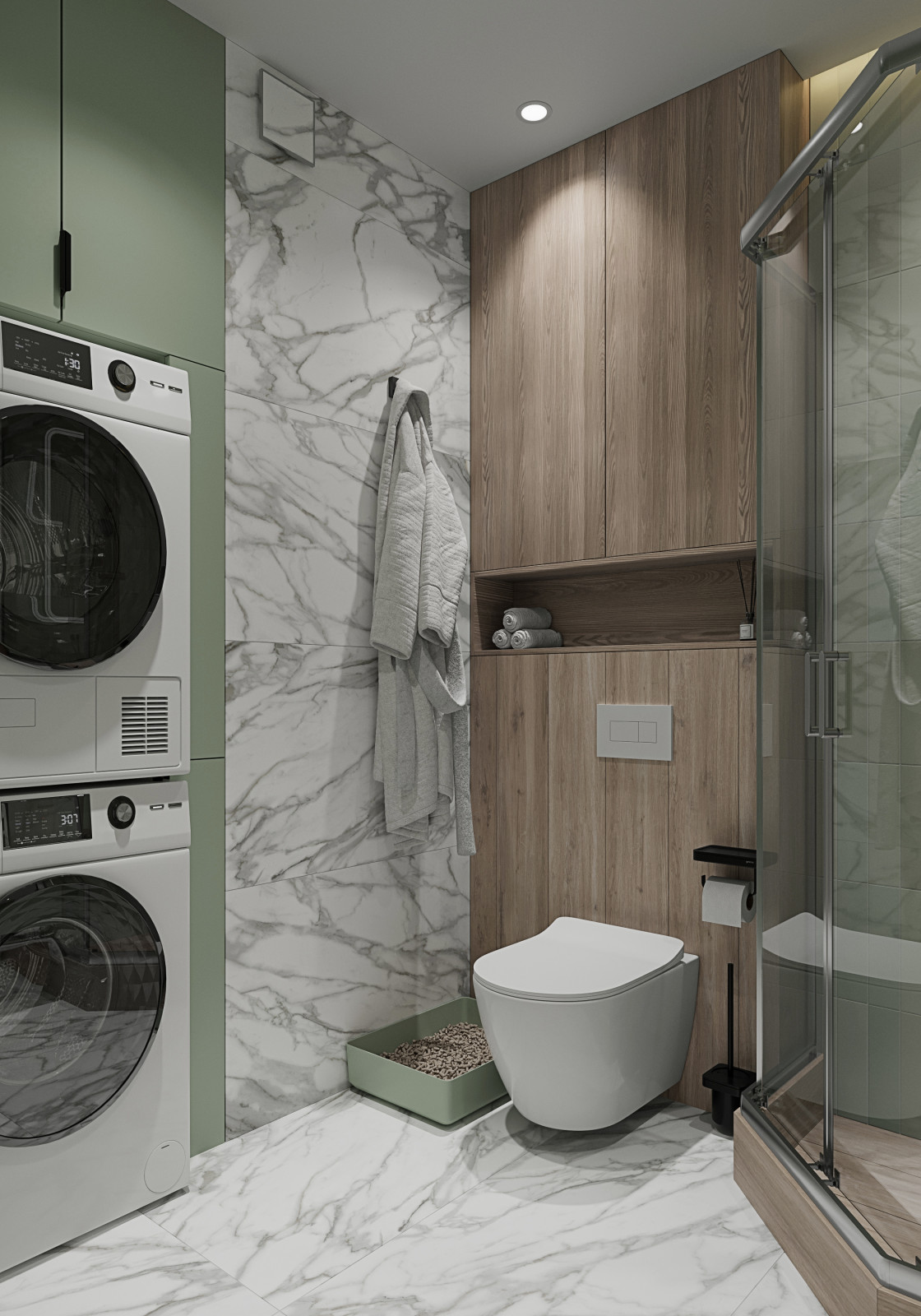 Яркие акценты в двухкомнатной квартире в Красногорске