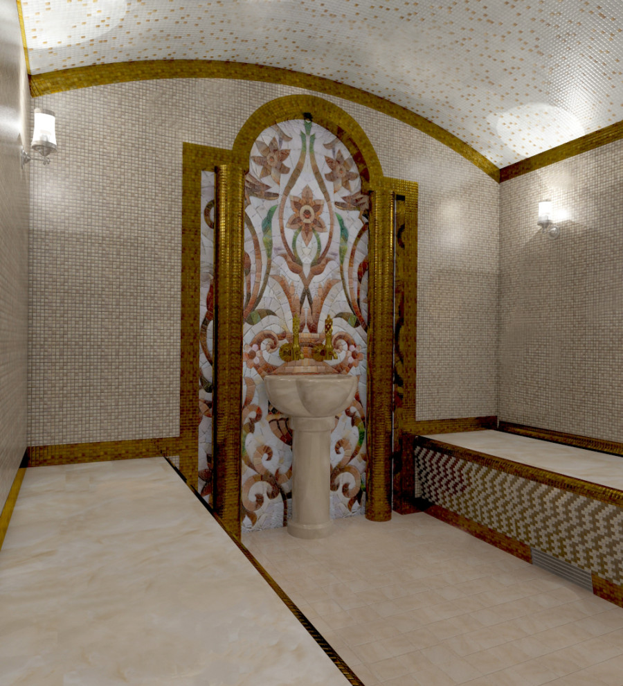 Обложка проекта: Хамам мозаичный с панно