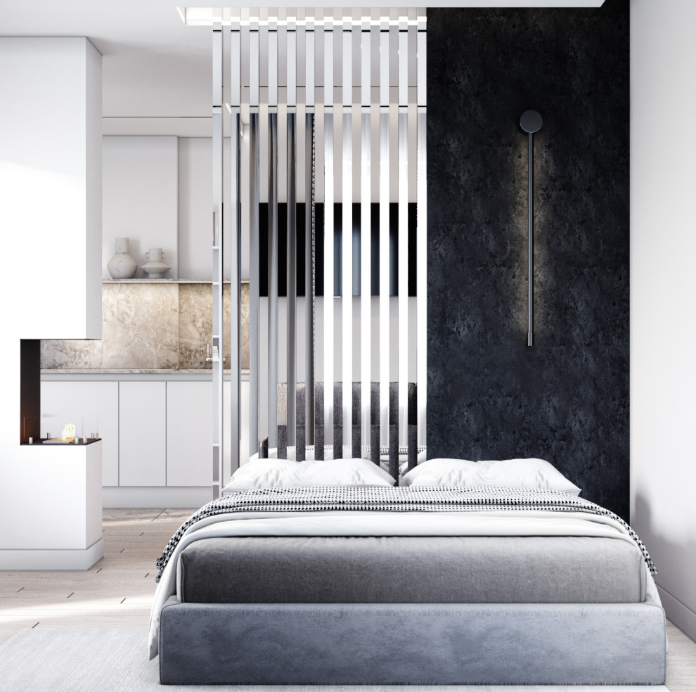 Дизайн  интерьера студии ЖК Аквамарин