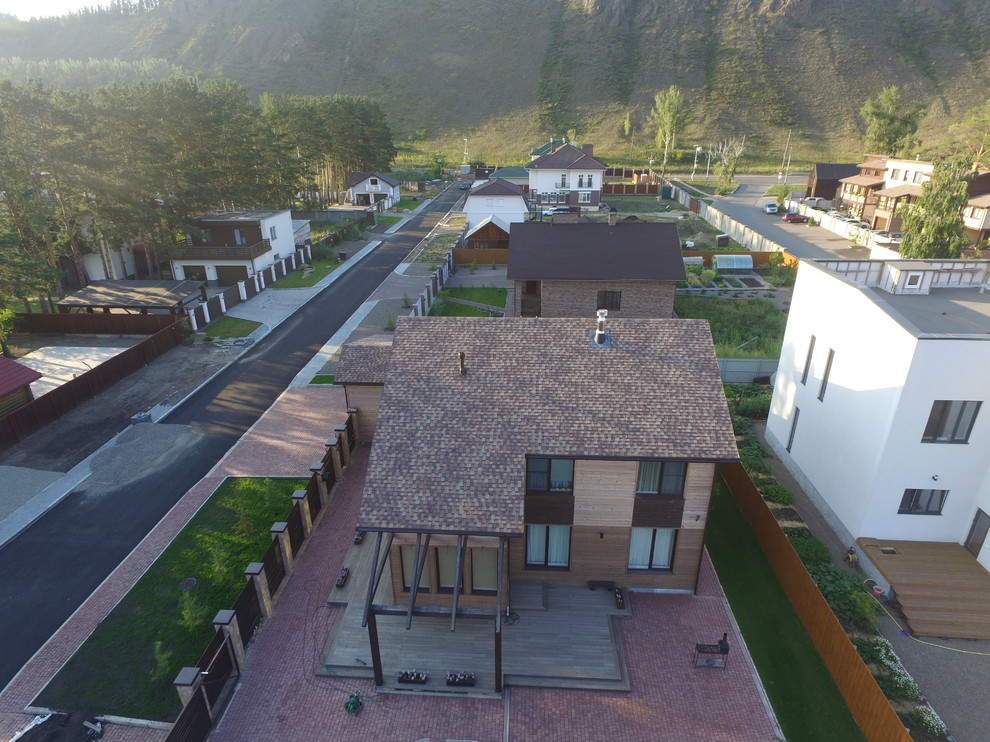 Современный деревянный дом 400 м2