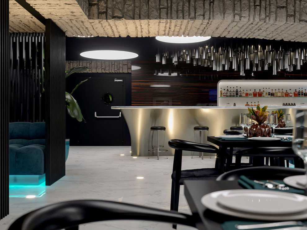 Дизайн интерьера квартиры, кафе "Бора-Бора"