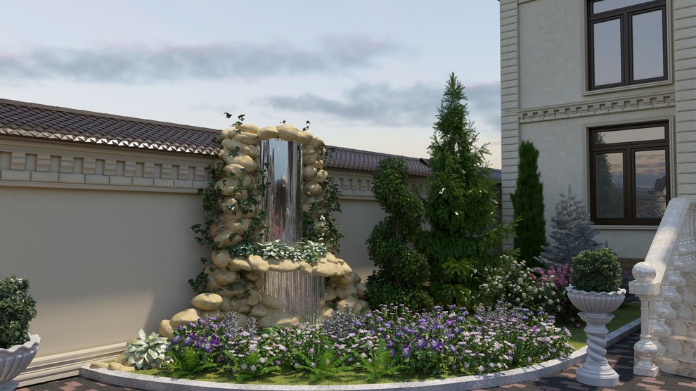 частный дом дизайн проект двора и прилегающей территории