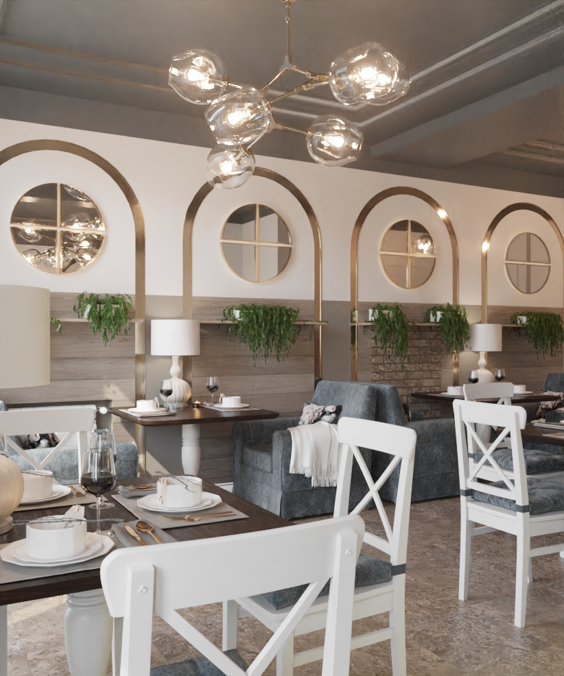Restaurant_001_интерьер ресторана "Сладкое счастье"