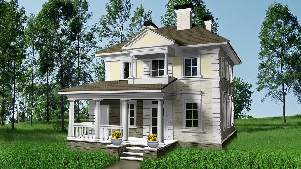 Загородный дом в классике 140 кв.м