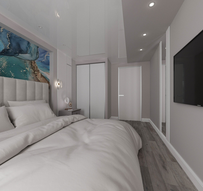 Дизайн проект спальни, для молодой девушки