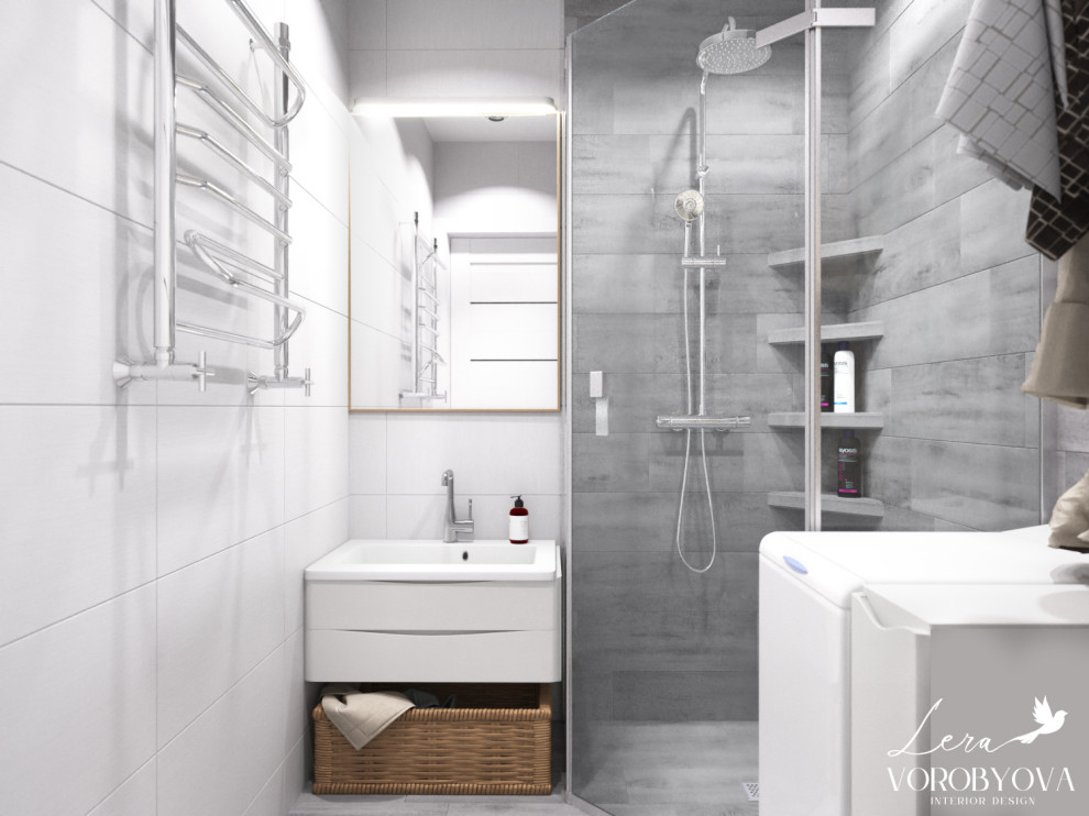 Двухкомнатная квартира в серых тонах