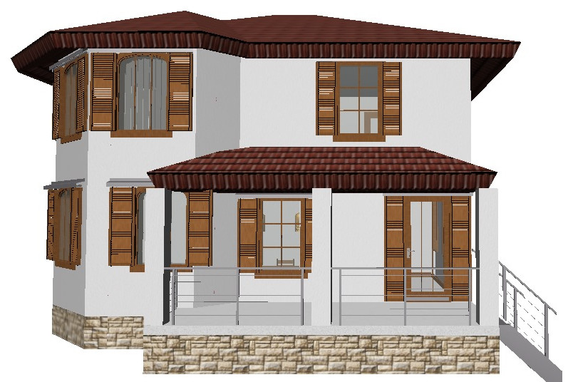 Обложка проекта: Коттедж в классическом стиле.