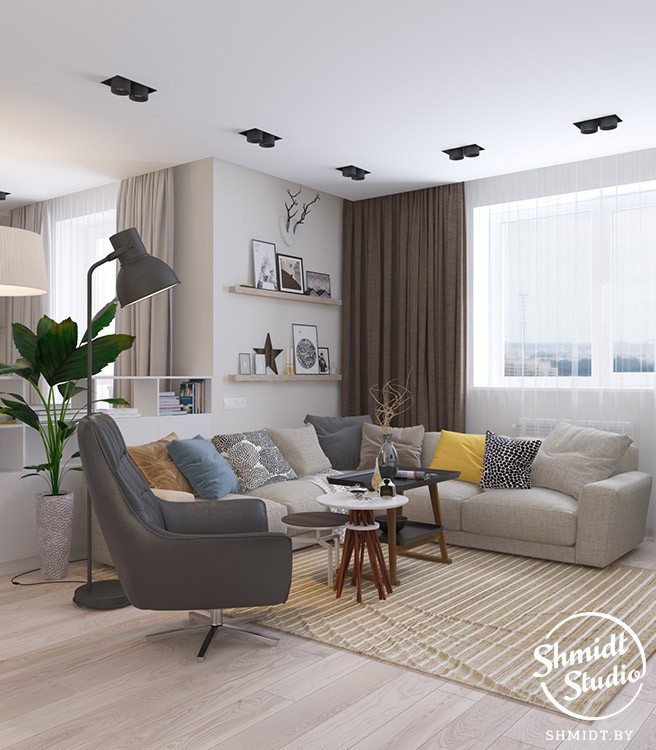 Проект "Сочный" в центре столицы, 80м2