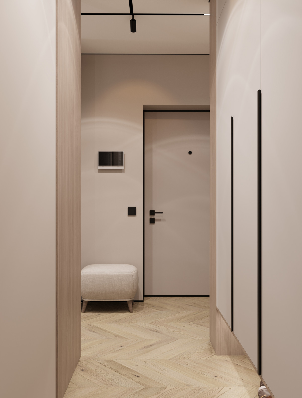 Обложка проекта: Дизайн интерьера прихожей  в квартире  ЖК "Брусника"