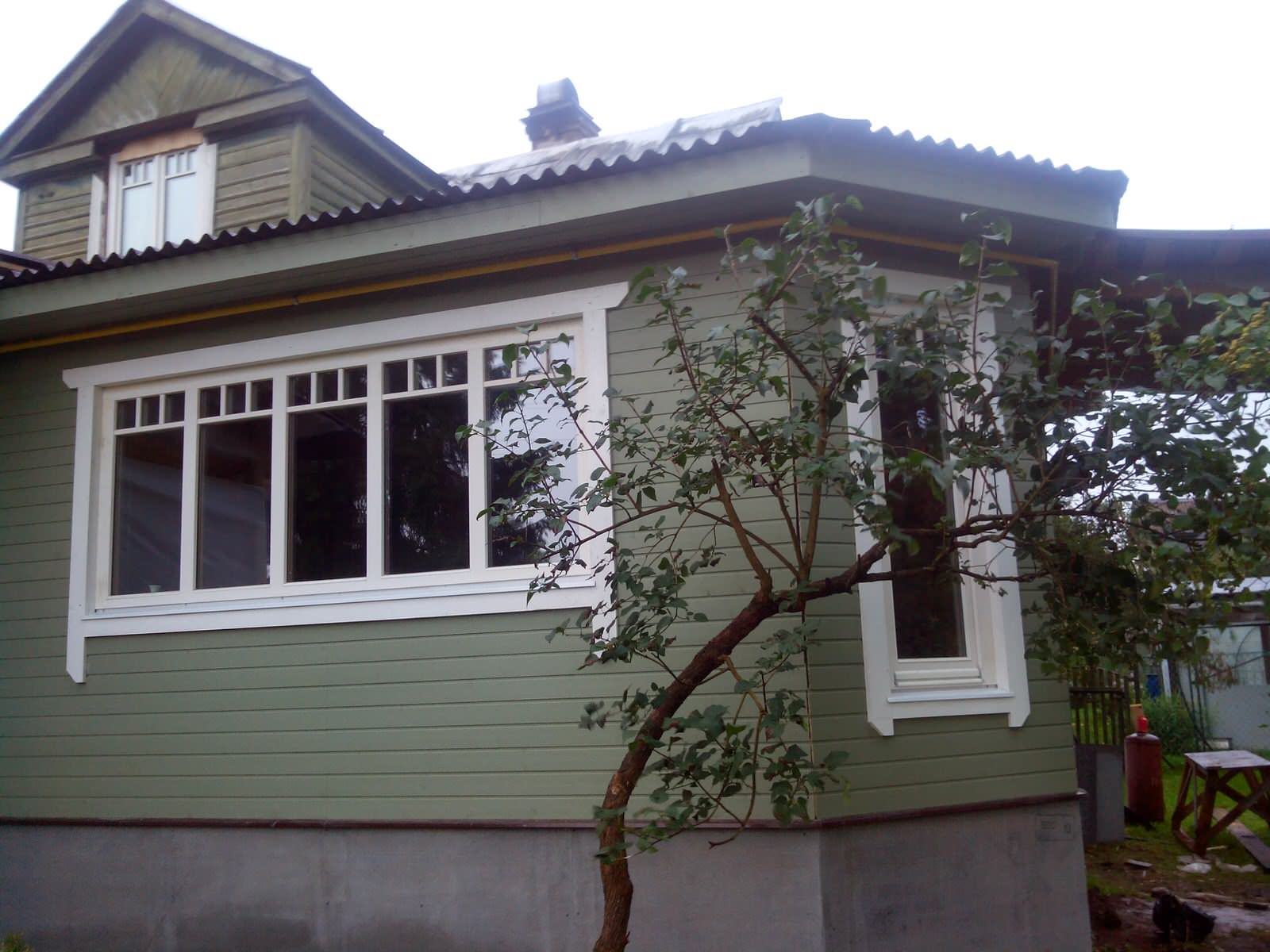 Отделка фасада вагонкой