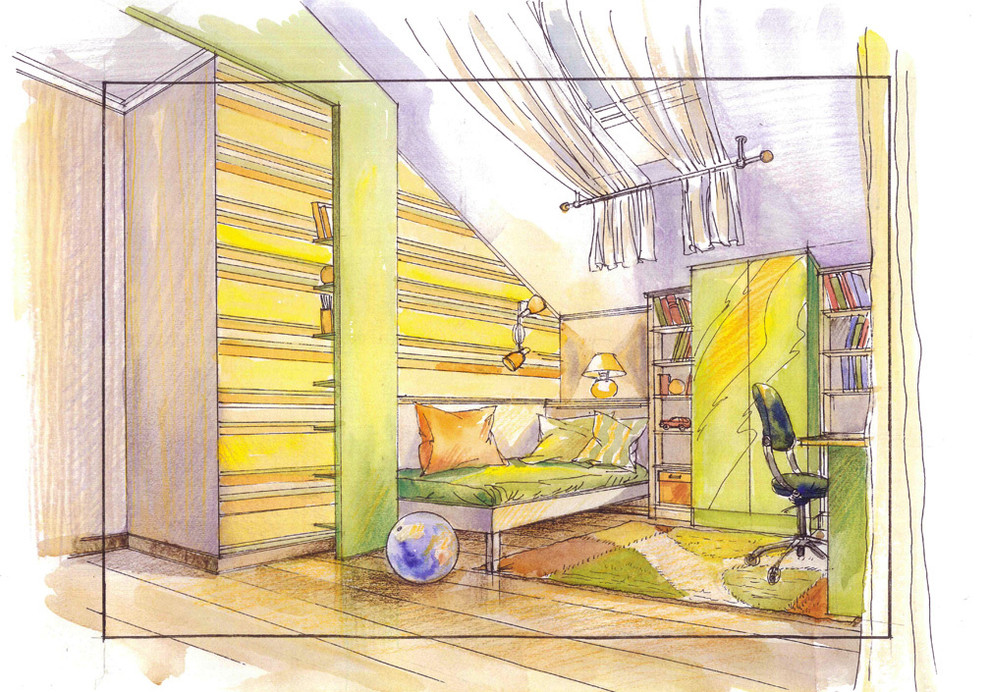 Альбом эскизов для интерьеров