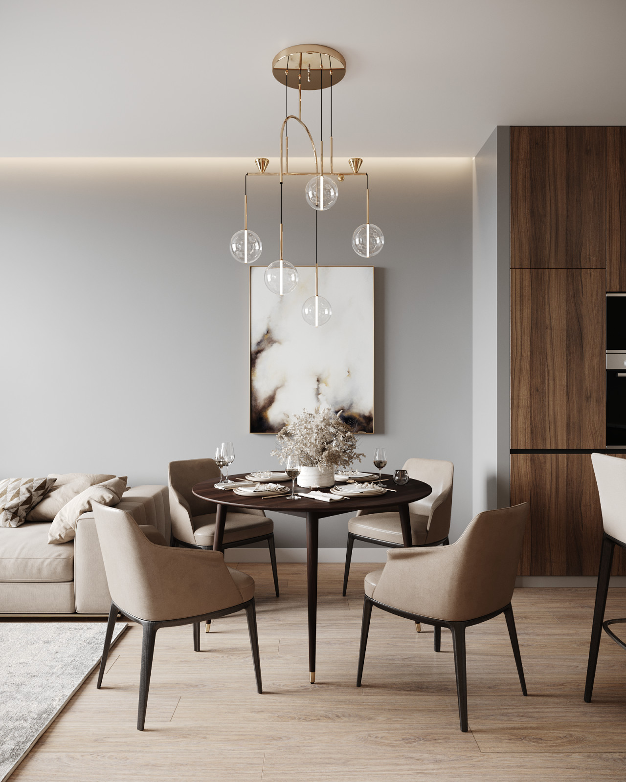 ЖК SAVIN HOUSE, кухня-гостиная