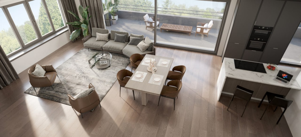 Wohnzimmer Draufsicht