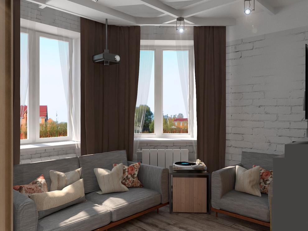 Квартира-студия в стиле Лофт ( с элементами Фьюжн)