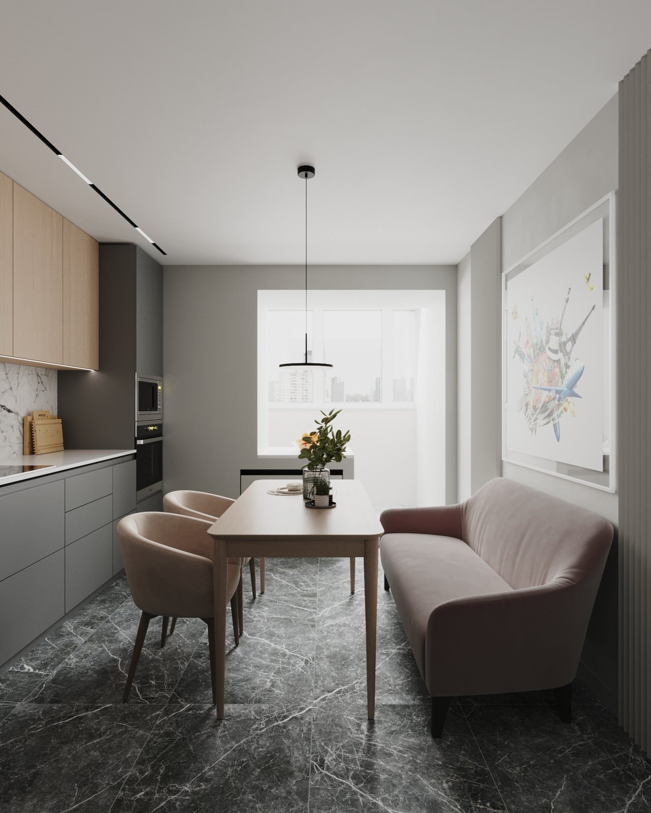 Дизайн проект квартиры 87м