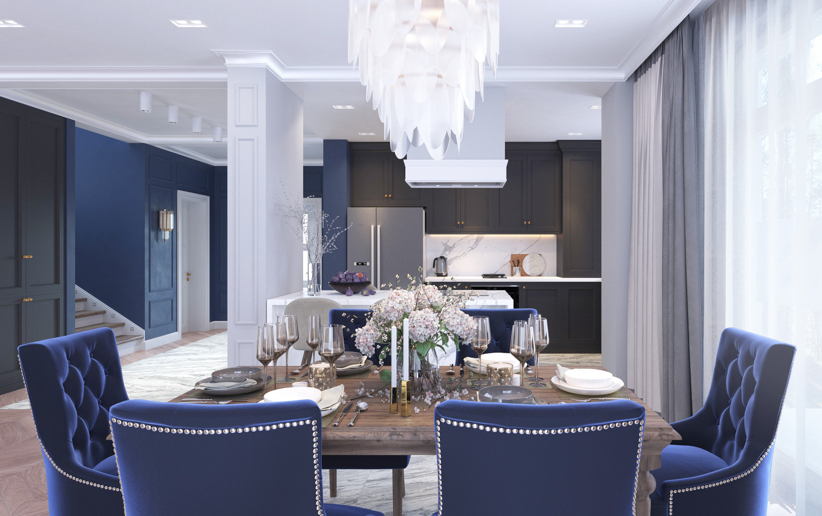 Обложка проекта: Загородный дом. Неоклассика в Москве