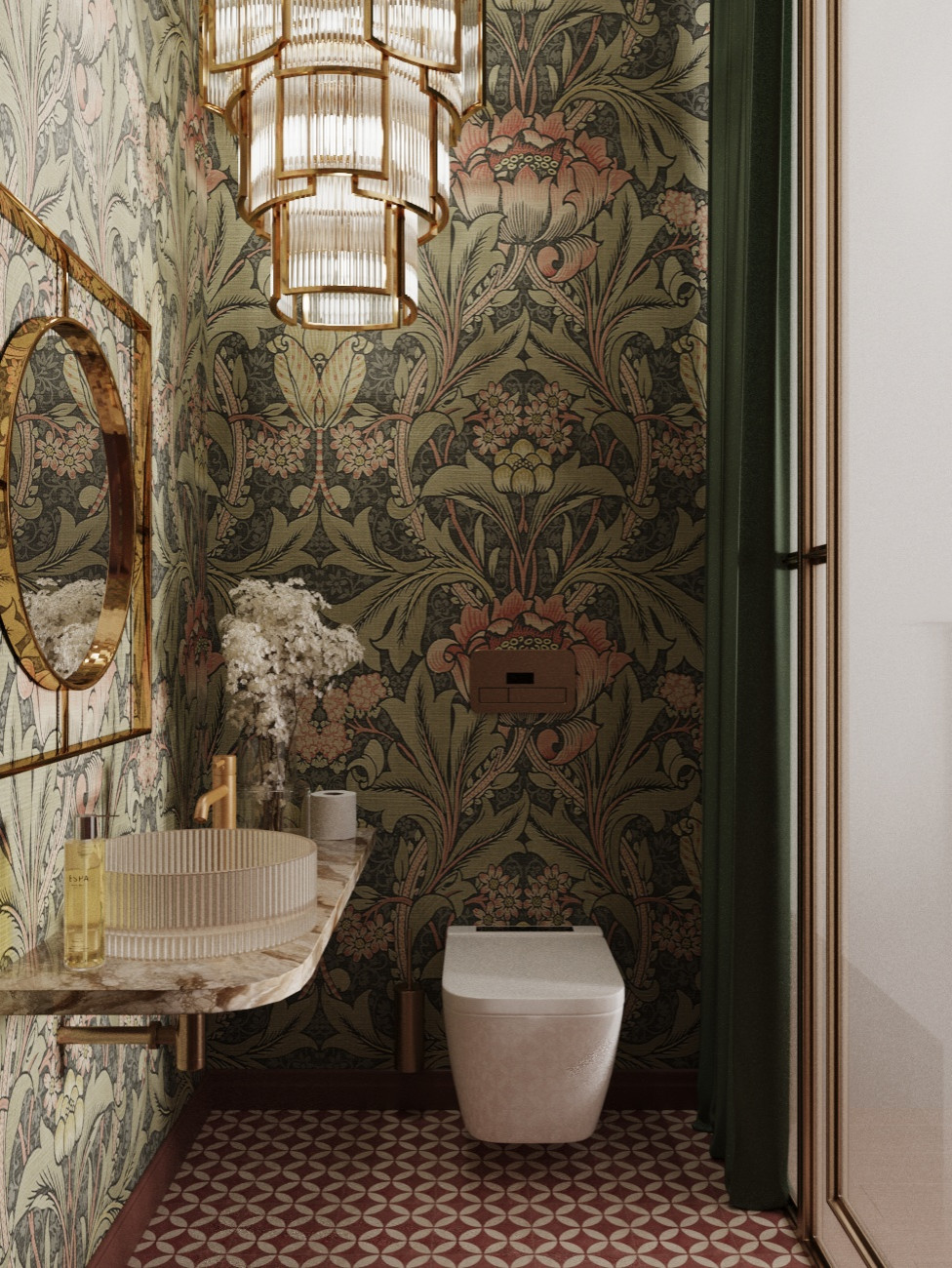 Обложка проекта: Санузел со стеклянной перегородкой