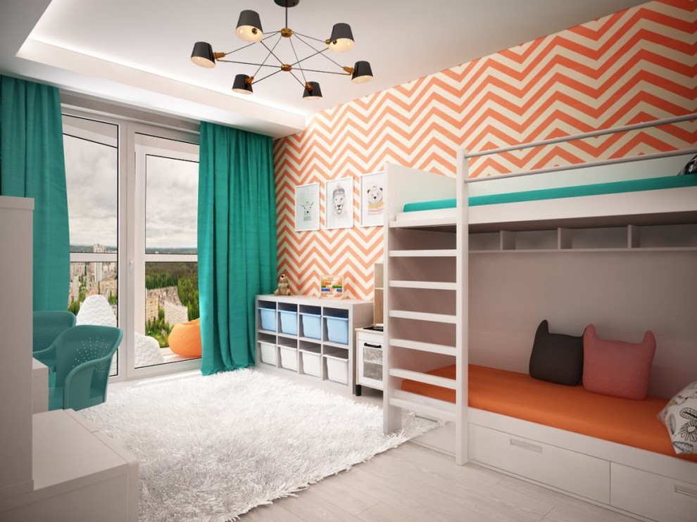 ЖК Акварели. Современный и светлый дизайн проект трехкомнатной квартиры.