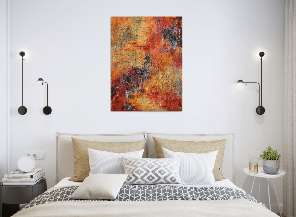 Спальня - Дизайн интерьера - Картины художницы Дианы Маливани (1)