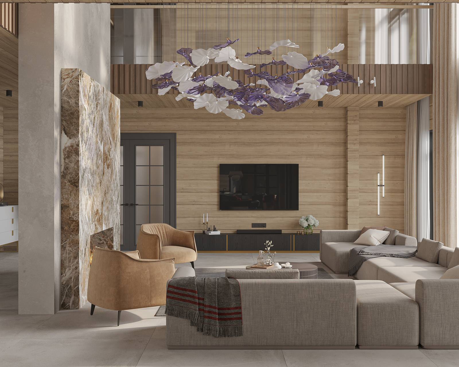 Загородный дом из клееного бруса