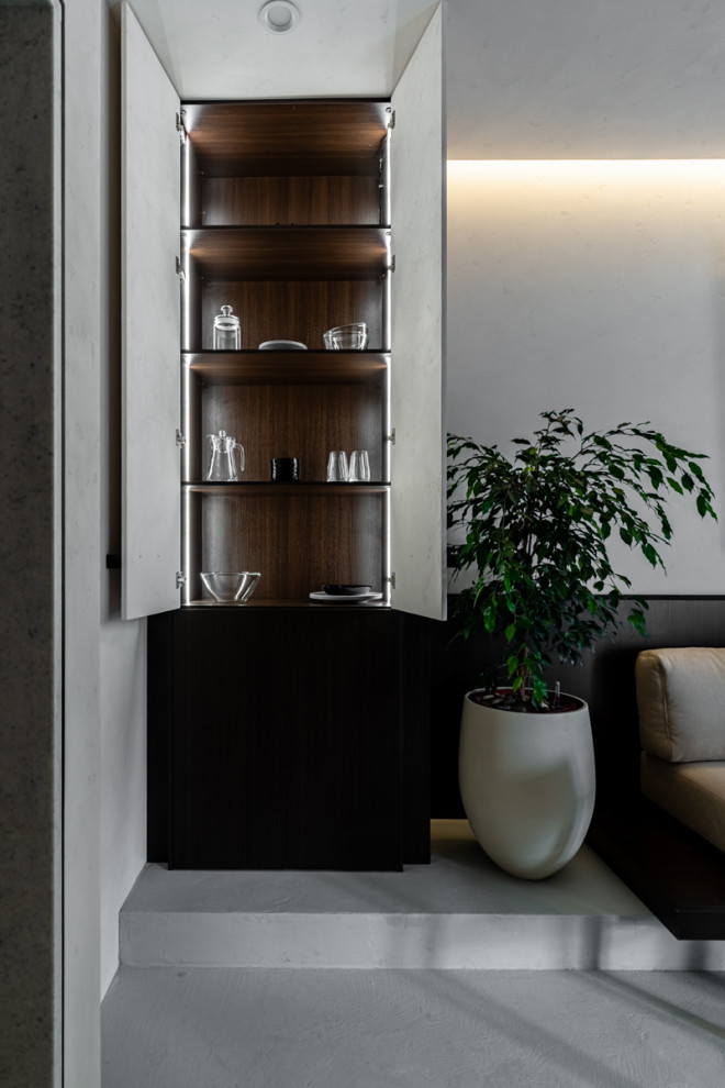 Софт-минимализм на мраморной кухне