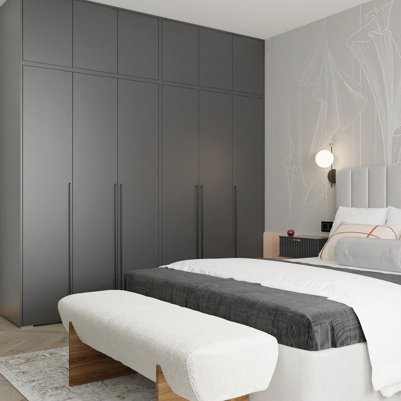 Проект квартиры для семьи в старом фонде.