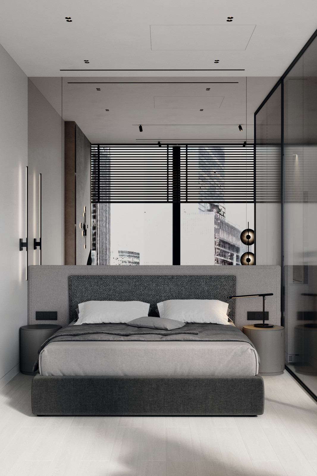 Дизайн интерьера апартаментов в Neva Towers, Москва-Сити (56 м2)