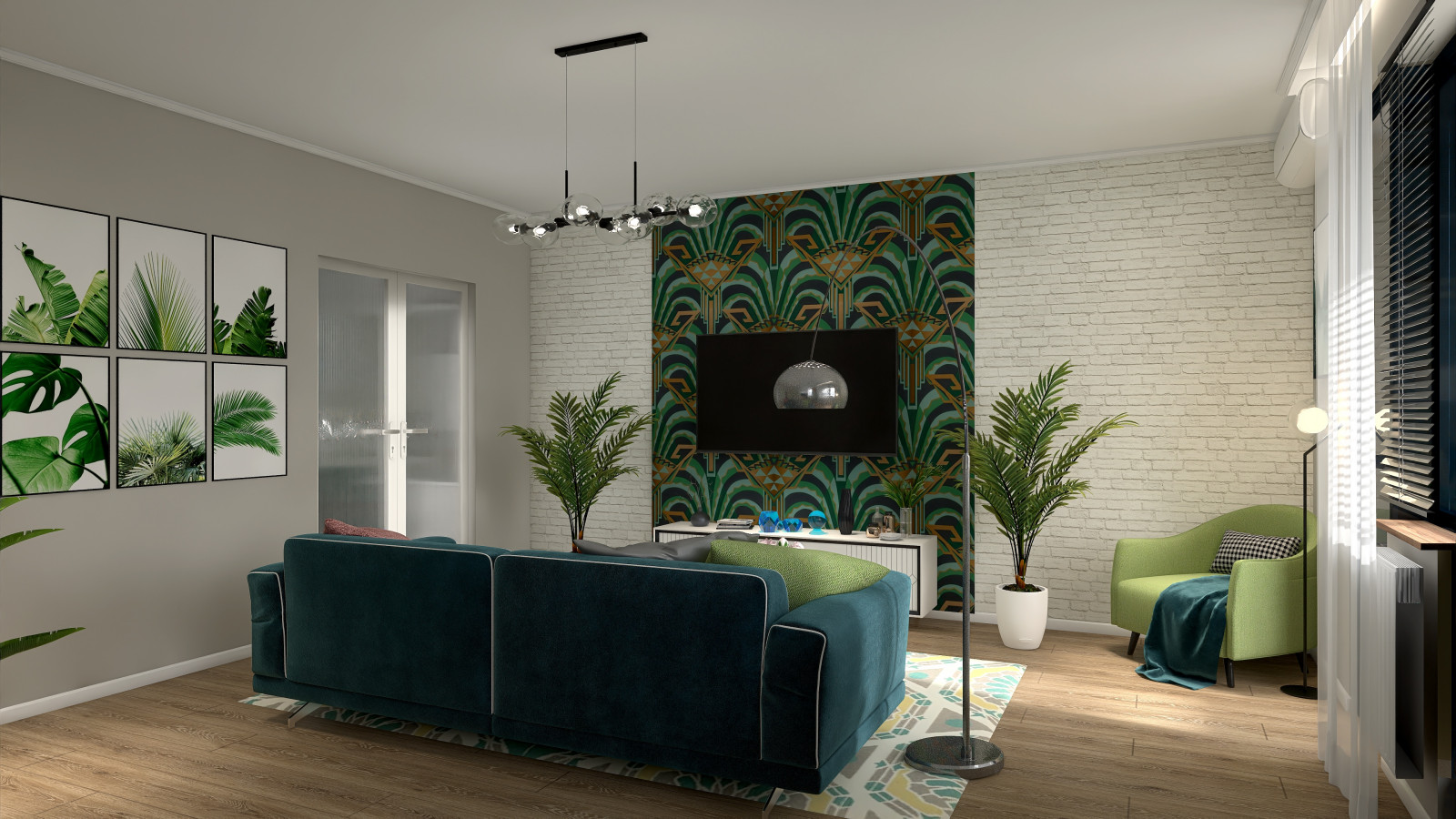 Проект однокомнатной квартиры для молодой пары ЖК "Гранд Фамилия"