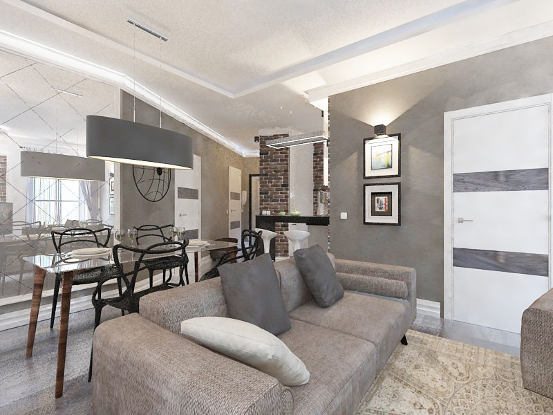 дизайн квартиры 58 кв. г.Москва ЖК Арт