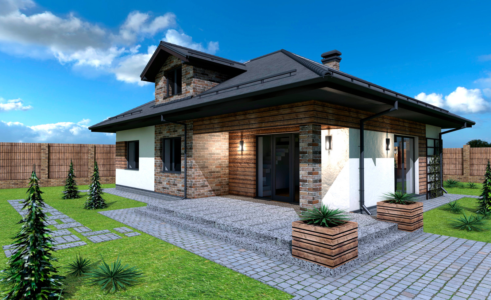Дизайн-проект экстерьера дома 2