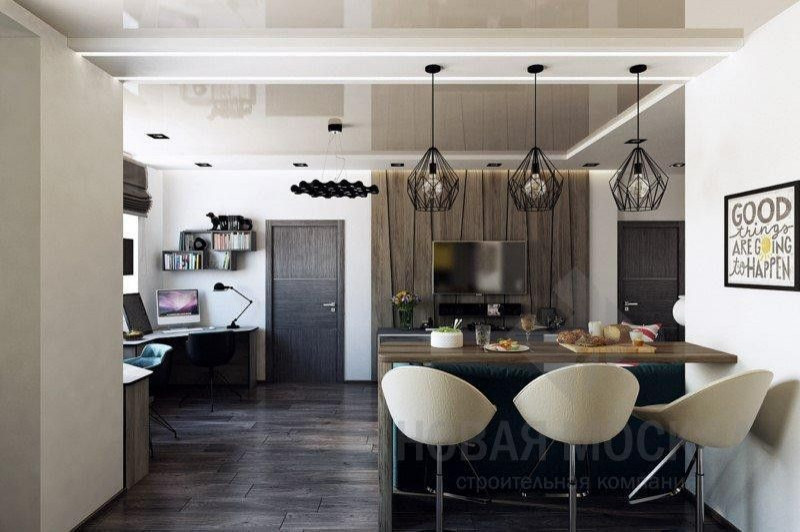 Дизайн-проект двухкомнатной квартиры 64 кв.м. в ЖК «Москва А101»