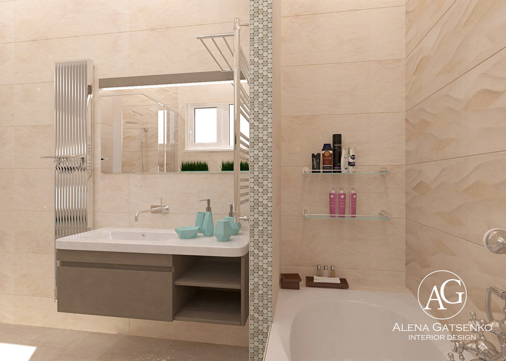 Дизайн частного дома в пастельных тонах